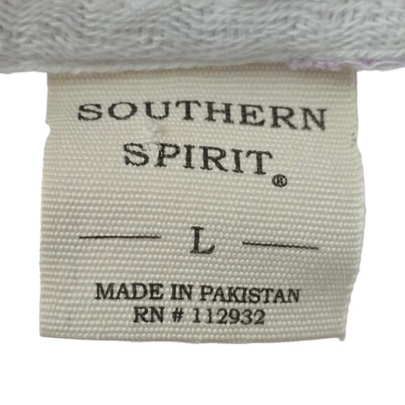 Southern Spirit Hawiian Palm Tree Novelty Print Athleisure Sweatshirt Women's L - Picture 4 of 5